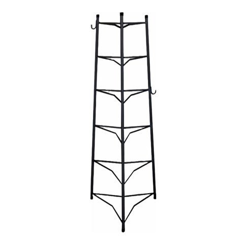 Tripé Porta Panelas Estrela Preto 6 Compartimentos 103cm Ouro Minas