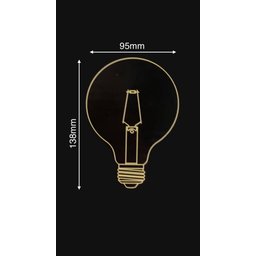 Lâmpada Filamento Led G95 4w 2200k Bivolt Âmbar:2 Unidades - 4