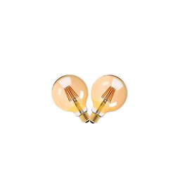 Lâmpada Filamento Led G95 4w 2200k Bivolt Âmbar:2 Unidades - 1