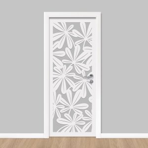 CÓPIA - Adesivo de Porta - Relevo Floral 3 Dekalque 103x213