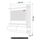 Ver imagem 4 de Painel Tv 65 Pol Suspenso 150cm Buriti Amêndoa-off White C05 Mpozenato
