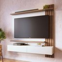 Ver imagem 2 de Painel Tv 65 Pol Suspenso 150cm Buriti Amêndoa-off White C05 Mpozenato