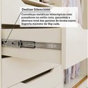Ver imagem 7 de Guarda-Roupa Casal 3 Portas de Correr com Pés e Espelhos 269cm 100% MDF Olinda Espresso Móveis Bege/Off White