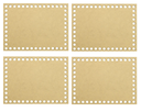 Ver imagem 1 de Kit 4 Bases Retangular Crochê Cesto Fio Malha MDF - 35x26cm