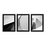 Kit Com 3 Quadros - Arquitetura Urbano Prédio - 151kq02p - 1
