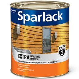 Verniz Sparlack Extra Marítimo Acetinado Base Água para Madeira Natural 900ml - Sparlack Verniz 0,9l - 1