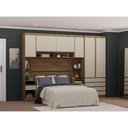 Ver imagem 1 de Guarda Roupa Casal Modulado 6 Portas e 6 Gavetas Veneza Avelã Pf-arenas Pf