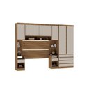 Ver imagem 4 de Guarda Roupa Casal Modulado 6 Portas e 6 Gavetas Veneza Avelã Pf-arenas Pf
