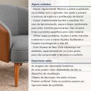 Ver mais imagens de Kit 2 Poltronas Decorativa Linho Premium Base Madeira Maciça Luiza