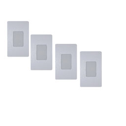 Kit 4 Balizador Poptem Embutido Branco Spot Iluminador Retangular - 4