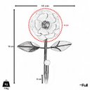 Ver imagem 4 de Cabideiro de Parede Cabide para Toalha 1 Gancho Flor Rosa