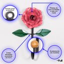 Ver imagem 3 de Cabideiro de Parede Cabide para Toalha 1 Gancho Flor Rosa