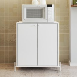 Balcão 2 portas 2 prateleiras BBC 18 Linha Pin - BRV Móveis - 4