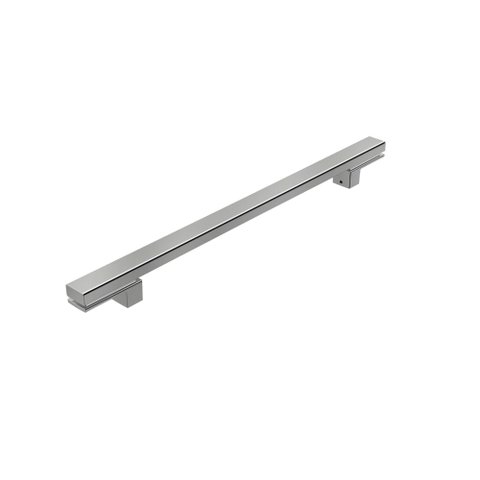 Puxador Alça para Porta de Passagem Living Duplo Zen 1500mm Inox Polido ZP1135.10