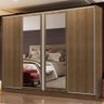 Guarda-roupa Casal Madesa Cronos 4 Portas de Correr com Espelhos - 2
