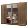 Guarda-roupa Casal Madesa Cronos 4 Portas de Correr com Espelhos - 3