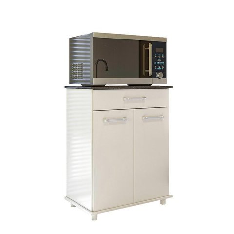 Balcão de Cozinha 65cm Isis 2 Portas Branco - Nicioli