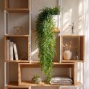 Ver imagem 2 de Pendente de Capim Artificial Premium 75cm Verde Realista para Decoração Sofisticada