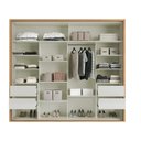 Ver imagem 4 de Guarda Roupa com 2 Portas de Correr 100% Mdf 267cm Tw603b Dalla Costa-freijó e Off White