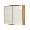 Ver imagem 2 de Guarda Roupa com 2 Portas de Correr 100% Mdf 267cm Tw603b Dalla Costa-freijó e Off White
