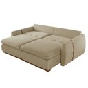 Ver imagem 4 de Sofá Cama Retrátil e Reclinável Inova 270 Cm Braço 15 Cm Meu Sofá Online