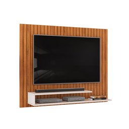 Painel para Tv até 55 Polegadas com Nichos Dj Móveis Ripe Freijó Off White - 4