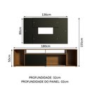 Ver imagem 4 de Rack Madesa Cancun e Painel para Tv até 58 Polegadas 7k8n