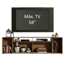 Ver imagem 5 de Rack Madesa Cancun e Painel para Tv até 58 Polegadas 7k8n