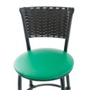 Ver mais imagens de Kit 2 Banquetas Baixa Cozinha Encosto Juncado