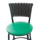 Ver mais imagens de Kit 2 Banquetas Baixa Cozinha Encosto Juncado