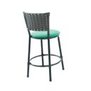 Ver imagem 7 de Kit 2 Banquetas Baixa Cozinha Encosto Juncado