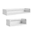 Ver imagem 2 de Kit Prateleiras Nicho de Parede Infantil MDF 62cm e 32cm Branco Infantile Móveis