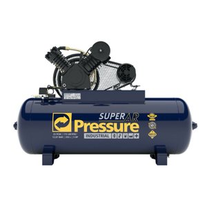 Compressor Ar PRESSURE Super AR 25/250V 175 PSI 250 Litros Motor 5HP Trifasico - 220v