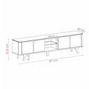 Ver imagem 4 de Rack Roma para Tv até 60 Polegadas Pés de Madeira Maciça Hanover/fendi