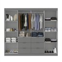 Ver imagem 2 de Guarda-roupa Casal Desc 4 Portas 6 Gavetas Onix - Pnr Móveis