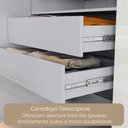 Ver imagem 5 de Guarda-roupa Casal Desc 4 Portas 6 Gavetas Onix - Pnr Móveis