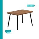 Ver imagem 3 de Conjunto Sala de Jantar 4 Cadeiras Up Carraro Nogal Preto