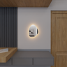 Espelho Orgânico Decorativo Lapidado com Led 80x60 Cm E02 para Sala, Quarto, Banheiro, Cozinha, 3000 - 9