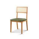 Ver imagem 7 de Kit 4 Cadeiras de Jantar com Encosto Telinha Ava Verde/Nature