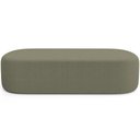 Ver mais imagens de Cabeceira Cama Box Casal 140cm Lanna com Puff Recamier Doha W01 Bouclê Oliva - Lyam Decor