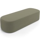 Ver imagem 4 de Cabeceira Cama Box Casal 140cm Lanna com Puff Recamier Doha W01 Bouclê Oliva - Lyam Decor