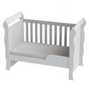 Ver imagem 6 de Quarto de Bebê 3 Portas com Gaveteiro Ternura Baby e Berço Mirelle Branco Brilho - Incorplac