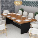 Ver imagem 2 de Mesa Grande de Jantar 220cm 8 Lugares para Cozinha e Salas