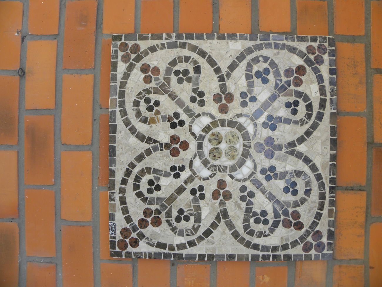 Mandala de Parede Trevo Bizantino Mosaico 80cm - 1