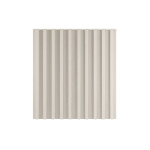 Cabeceira Solteiro Vitoria Ripado 100% MDF Off White - Europa Móveis