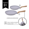 Jogo de Panela Ceramica Antiaderente Indução Pratic Cook Cinza Claro Mimo Style 10 Peças - 4