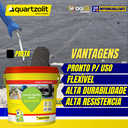 Ver imagem 2 de Manta Líquida Laje Telha 3,6l Impermeável Emborrachada Preta Quartzolit