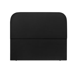 Cabeceira Estofada Queen Alana 160cm Courino Preto