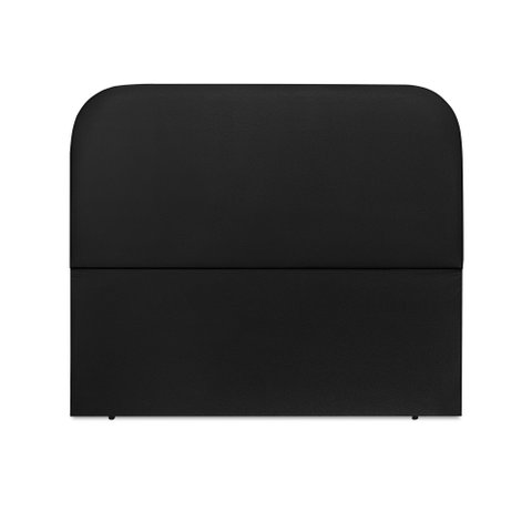 Cabeceira Estofada Queen Alana 160cm Courino Preto