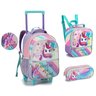 Kit Mochila Unicórnio Infantil com Lancheira Estojo 2023 Denlex Dl1319 - 1
